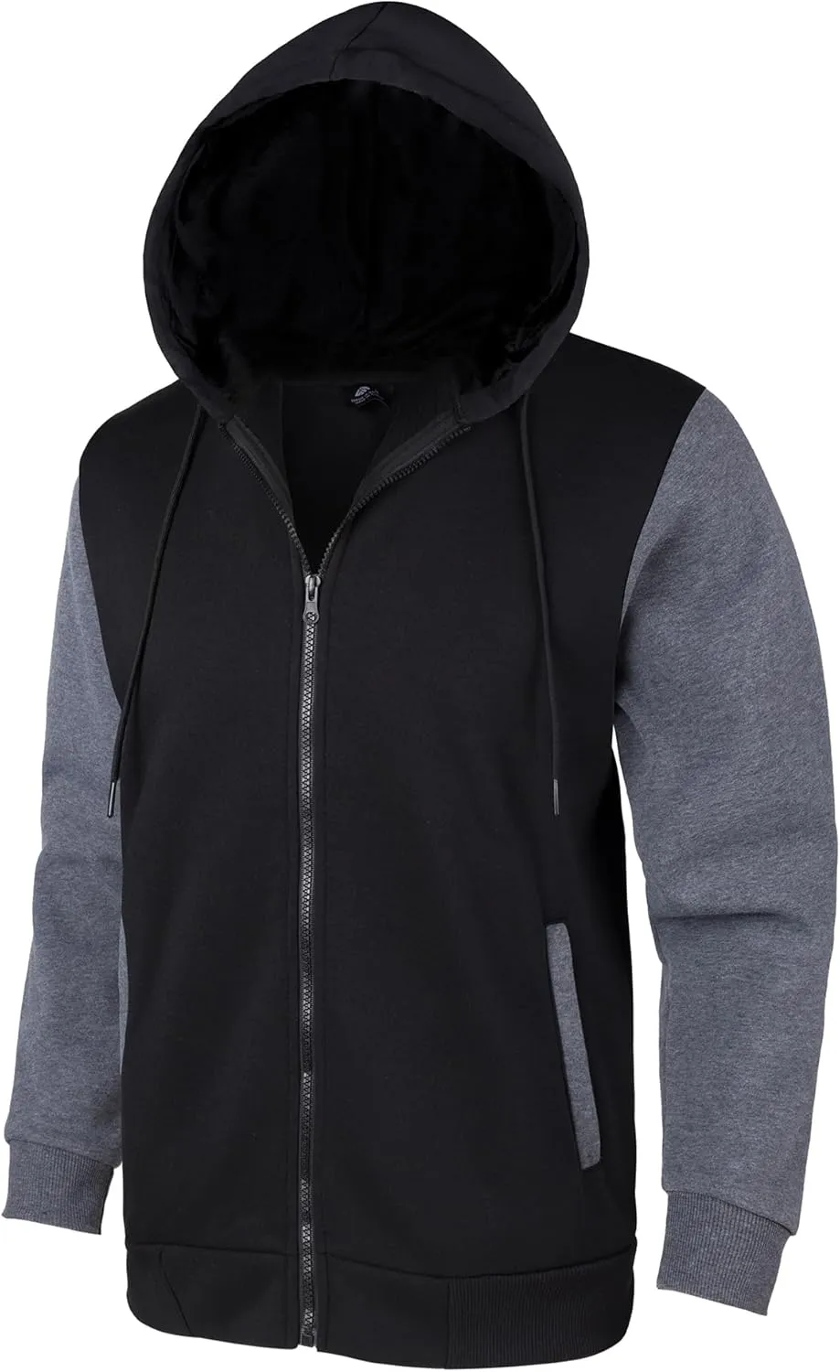 JACKETOWN Hoodie for Men Full Zip Up Sweatshirts Hoodies Lightweight Fashion Jacket with Pockets
