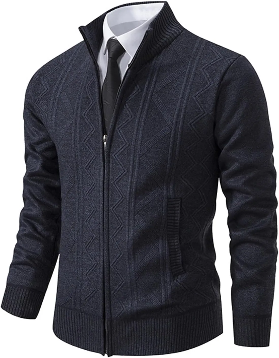 Jackets for Men Zip up Hoodie Lightweight Fleece Thermal Running Sweatshirts Sports Hooded Jacket with Zipper Pockets