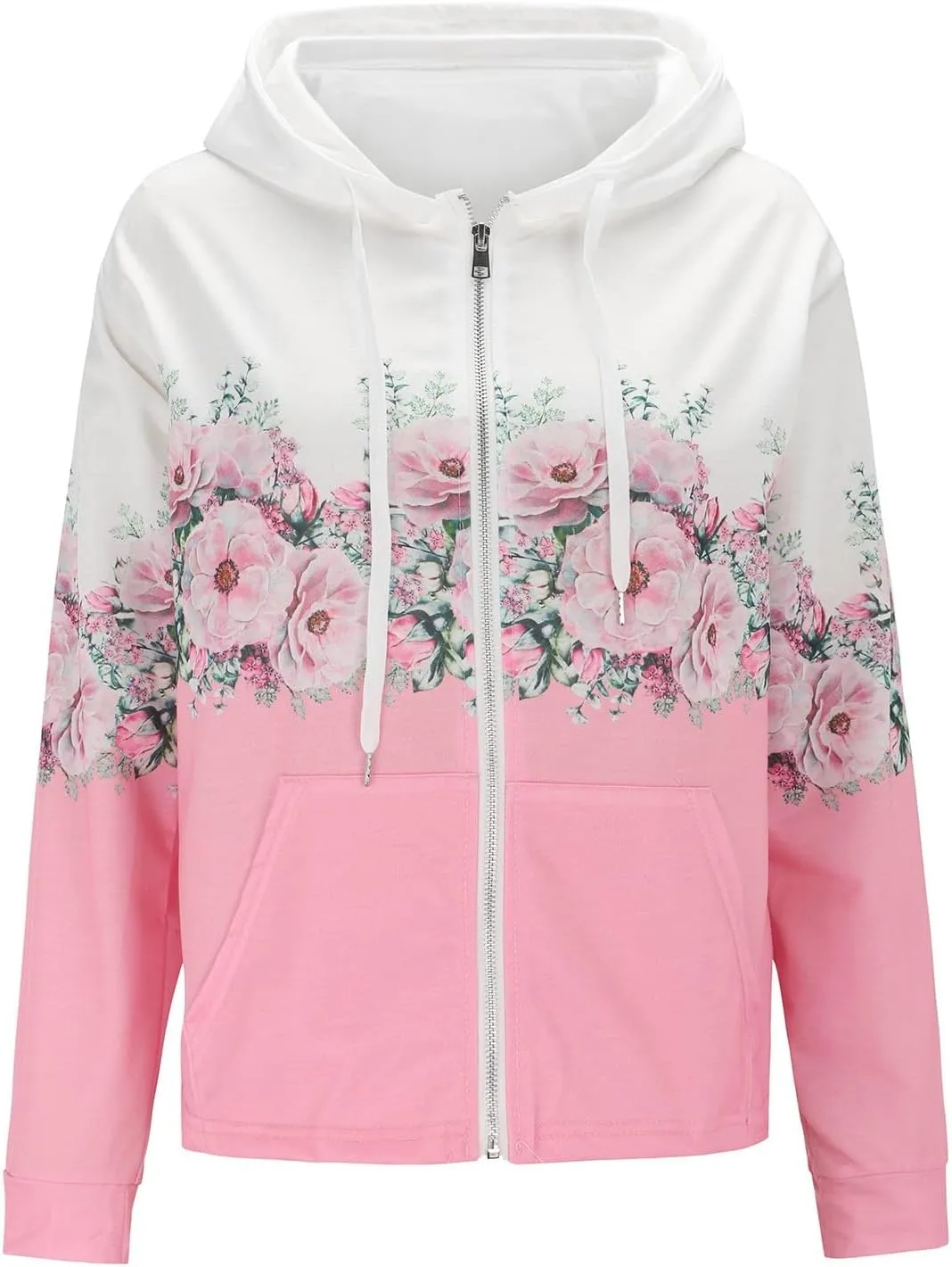 Jackets For Women Hooded Sweatshirt Long Sleeve Drawstring Sweatshirt Loose Sweatshirt With Pockets Hoodie For Women