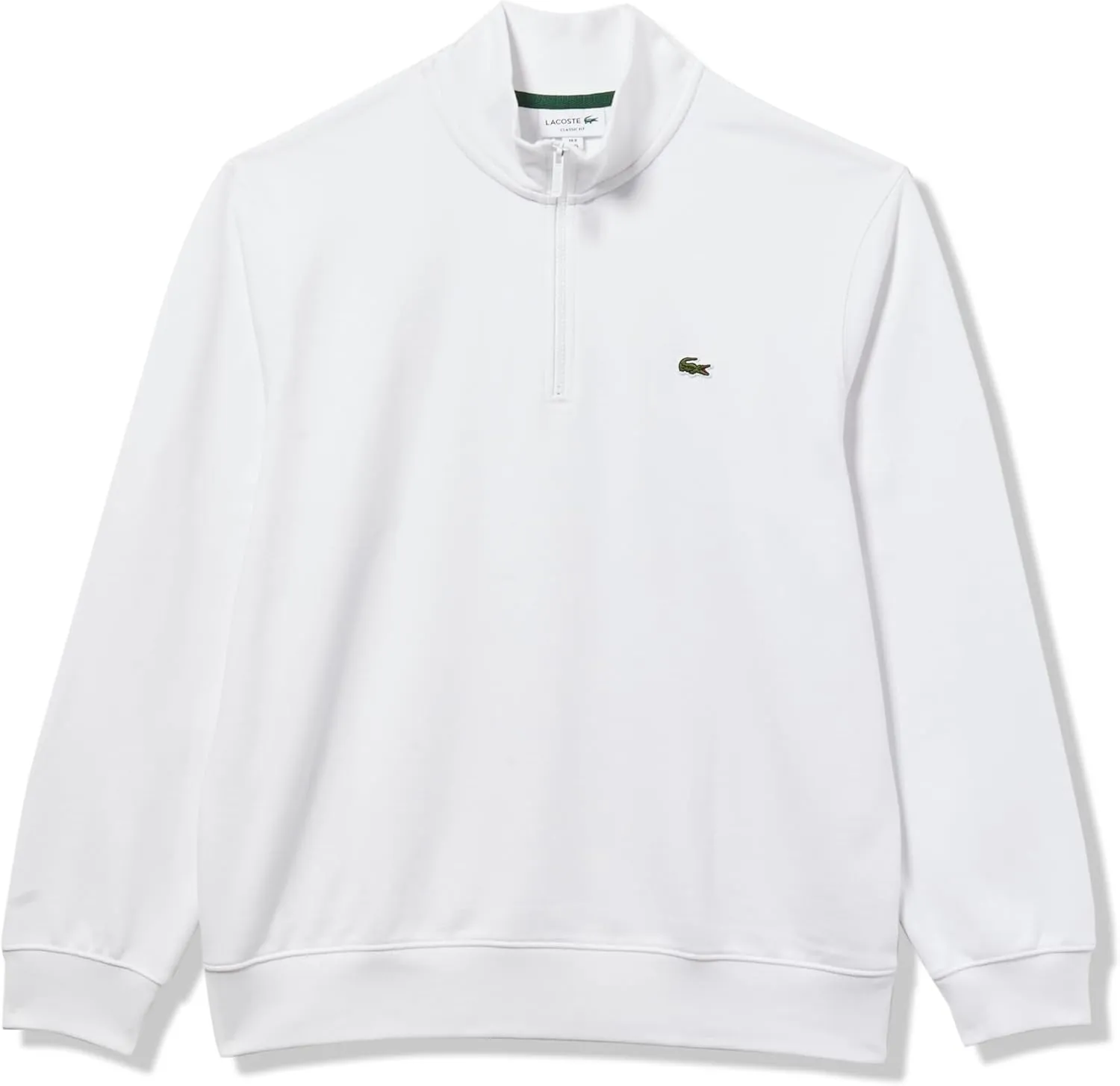 Lacoste Men's Non-Brushed Fleece Quarter Zip