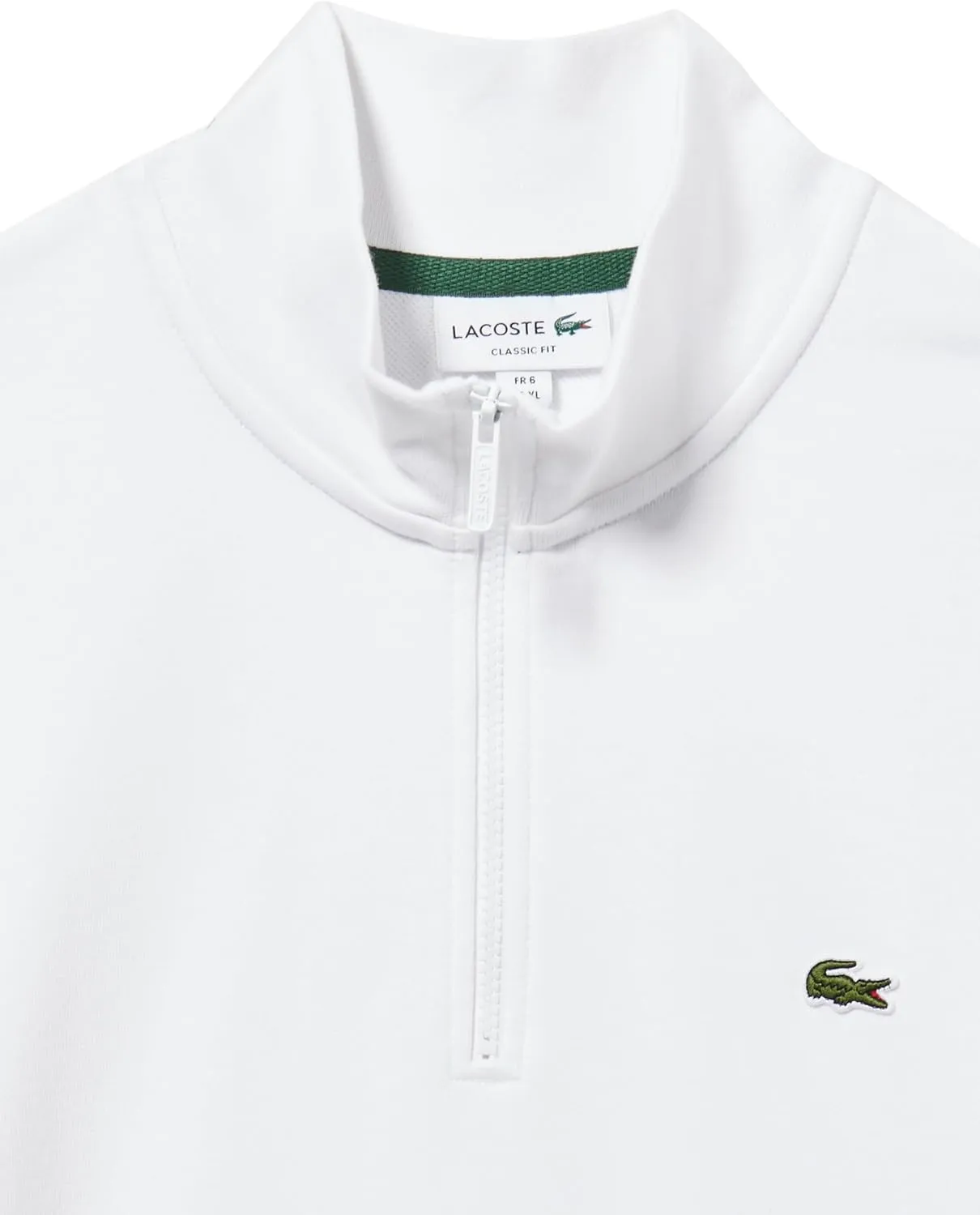 Lacoste Men's Non-Brushed Fleece Quarter Zip