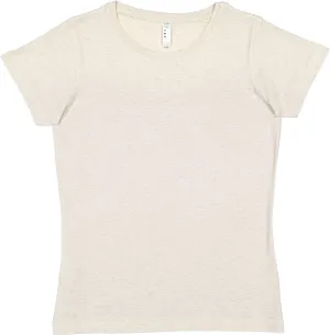LAT Women 100% Cotton Jersey Crew Neck Short Sleeve Tee (3516)