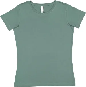 LAT Women 100% Cotton Jersey Crew Neck Short Sleeve Tee (3516)