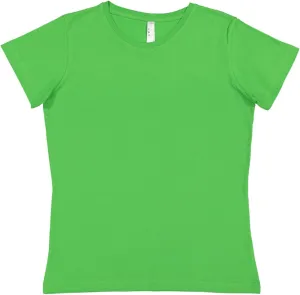 LAT Women 100% Cotton Jersey Crew Neck Short Sleeve Tee (3516)