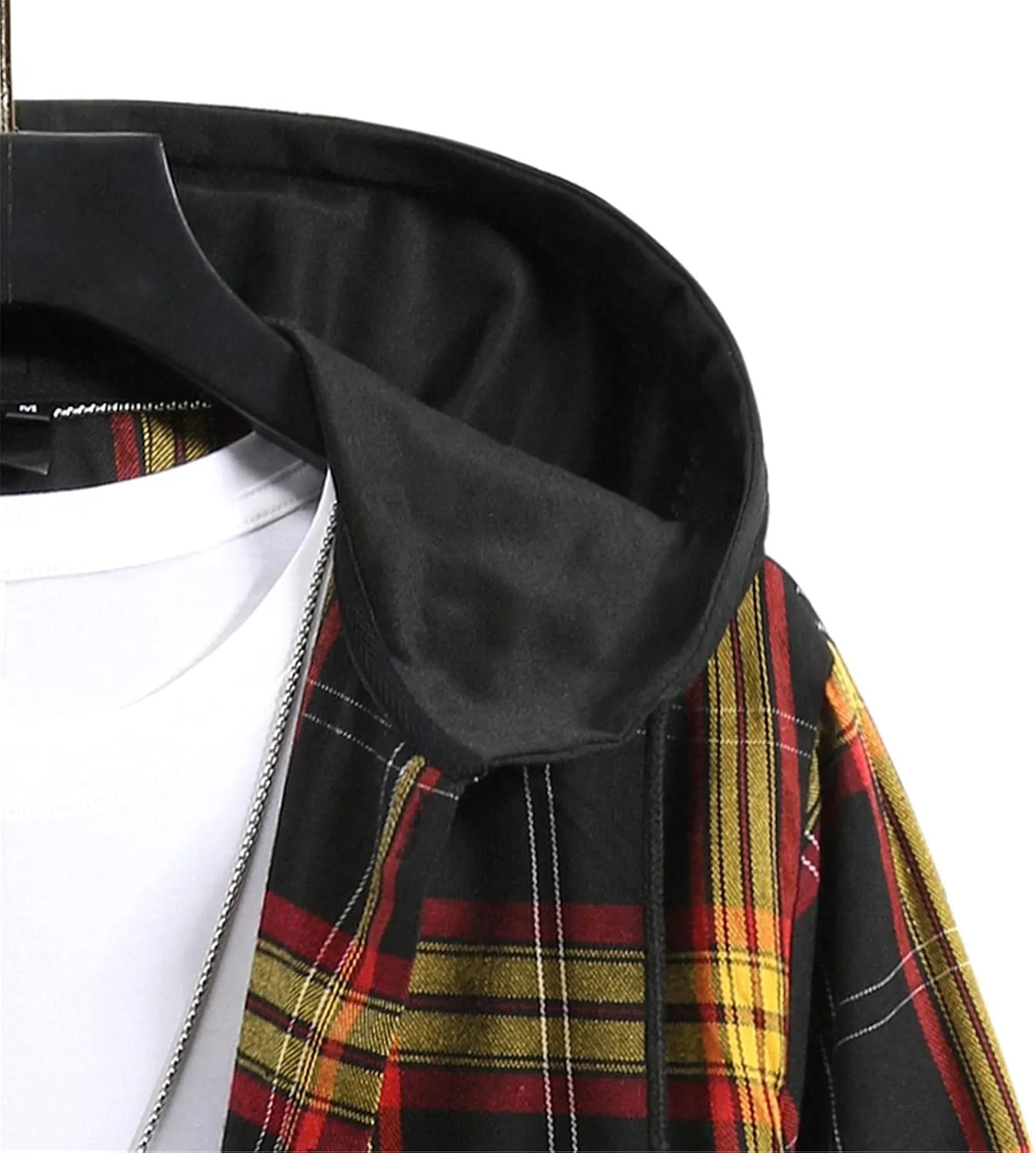 LCMTWX Men's Fleece Flannel Jackets Plaid Pocket Loose Coat Top Blouse Men Plus Size Big&Tall Mens Coat Lightweight Shirt