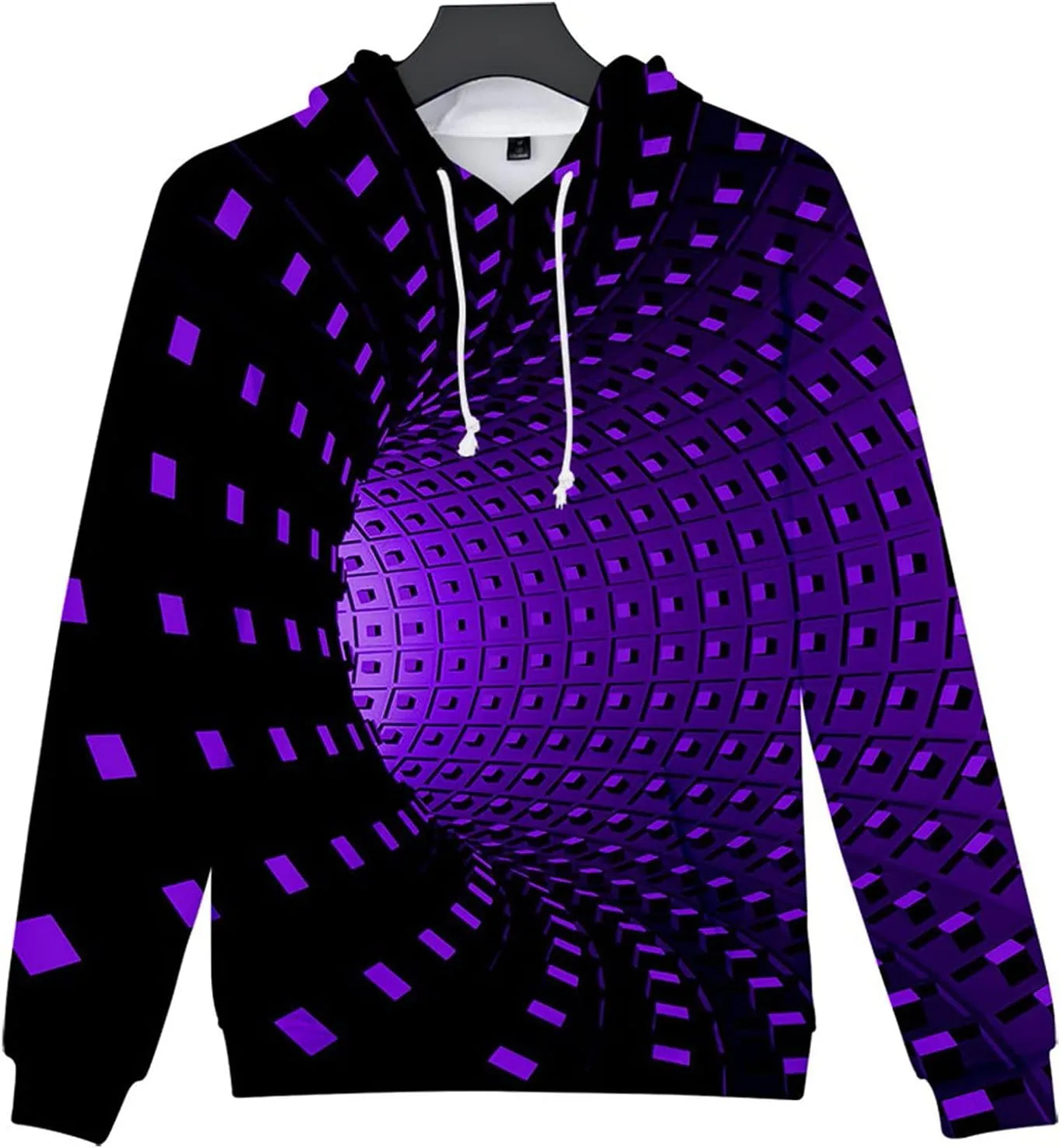 Lightweight Hoodies For Men 3D Printing Creative Round Neck Casual Long Shirts Top Blouse Sweatshirt Hoodies