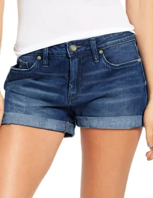 luvamia Women's Denim Jean Shorts High Waisted Stretchy Short Jeans