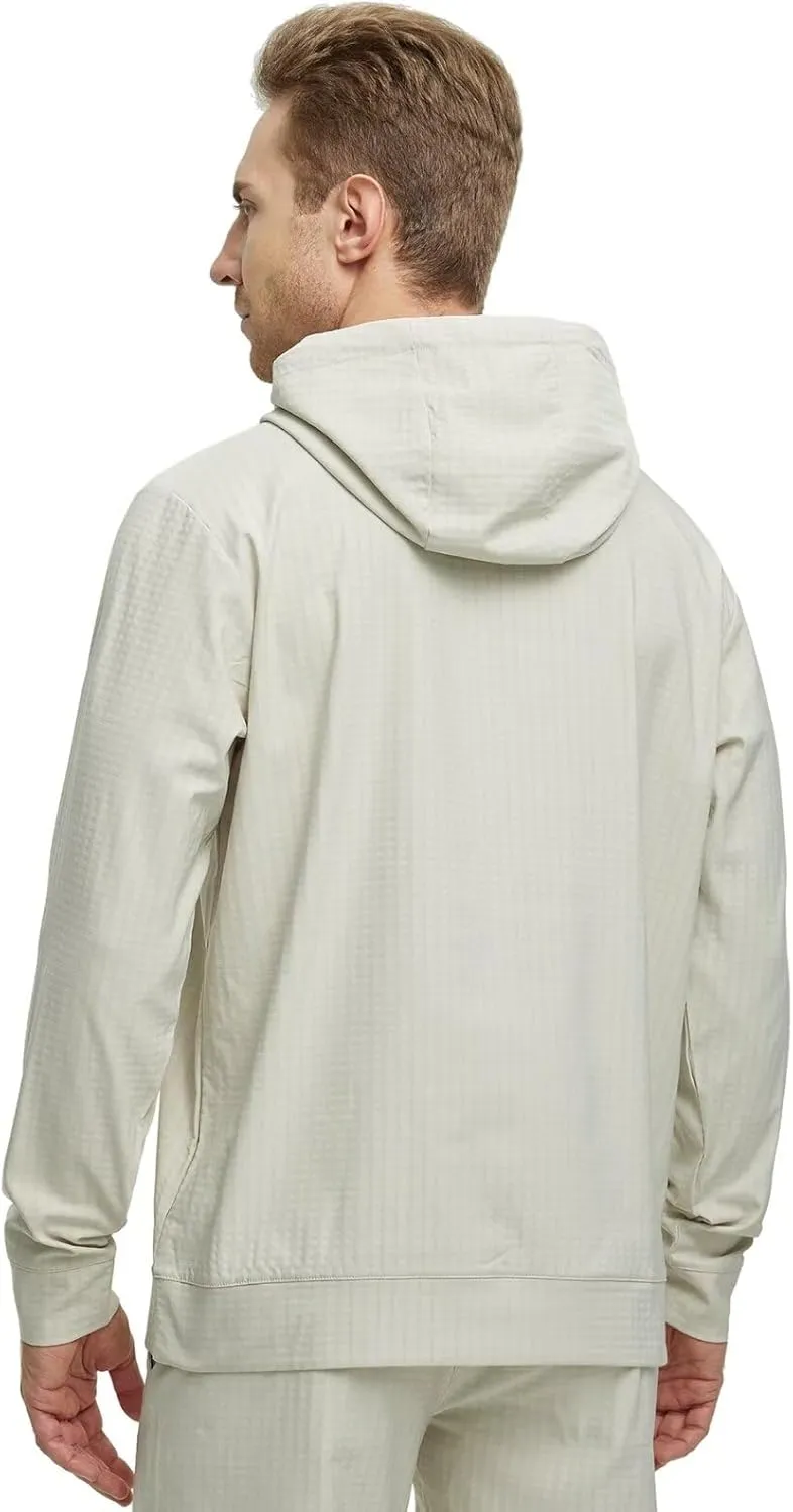 M MAELREG Hoodies for Men Micro Fleece Sweatshirts Lightweight Water-repellent Athletic Golf Midlayer Mens Hoodies Pullover