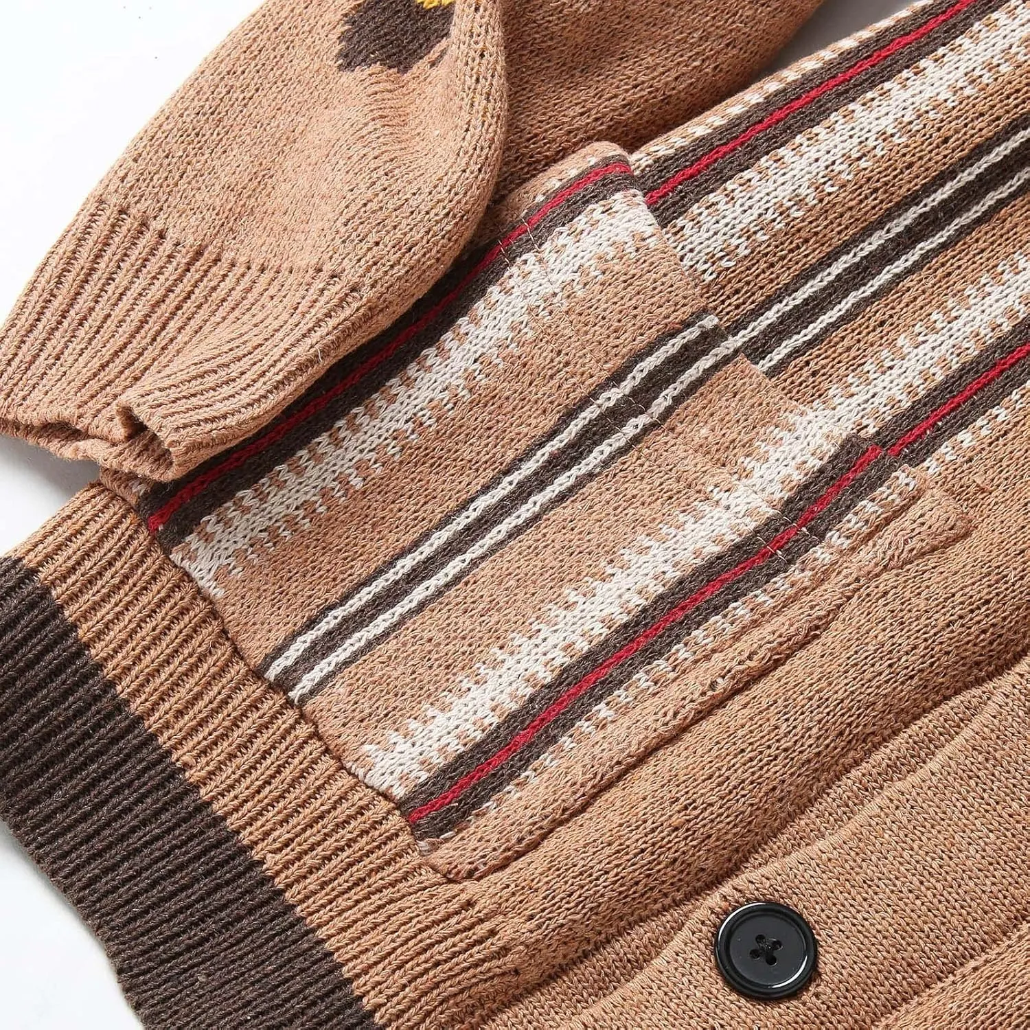 Men's Button Down Sweater Fashion Knit V Neck Cardigan Sweatshirt Slim Long Sleeve Warm Jacket Knitted Coats