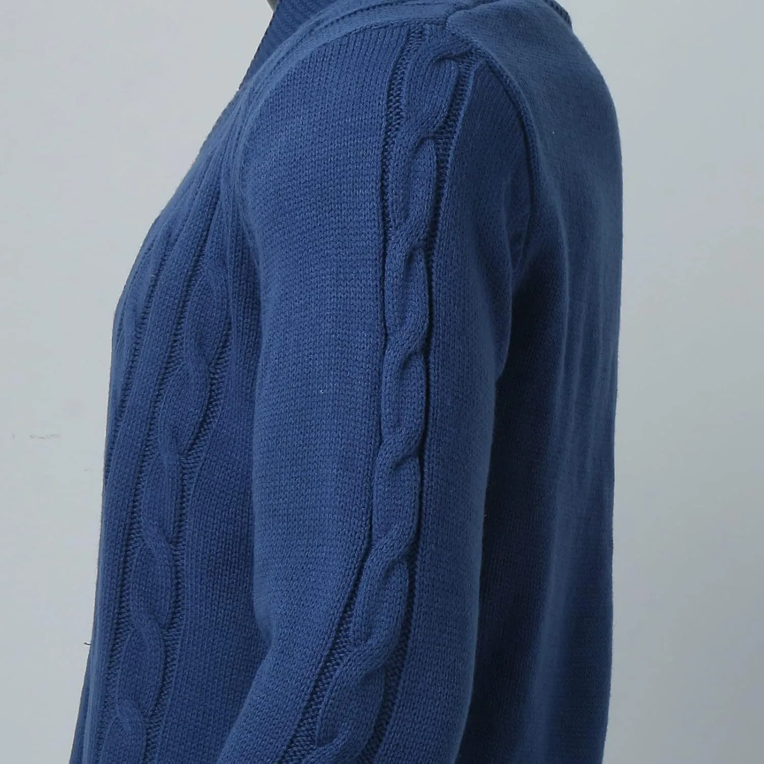 Men's Button Down Sweater Fashion Knit V Neck Cardigan Sweatshirt Slim Long Sleeve Warm Jacket Knitted Coats