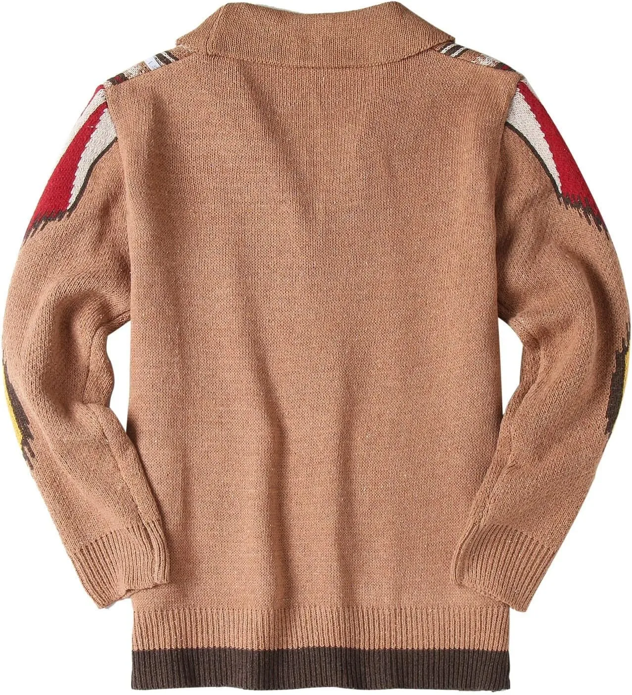 Men's Button Down Sweater Fashion Knit V Neck Cardigan Sweatshirt Slim Long Sleeve Warm Jacket Knitted Coats
