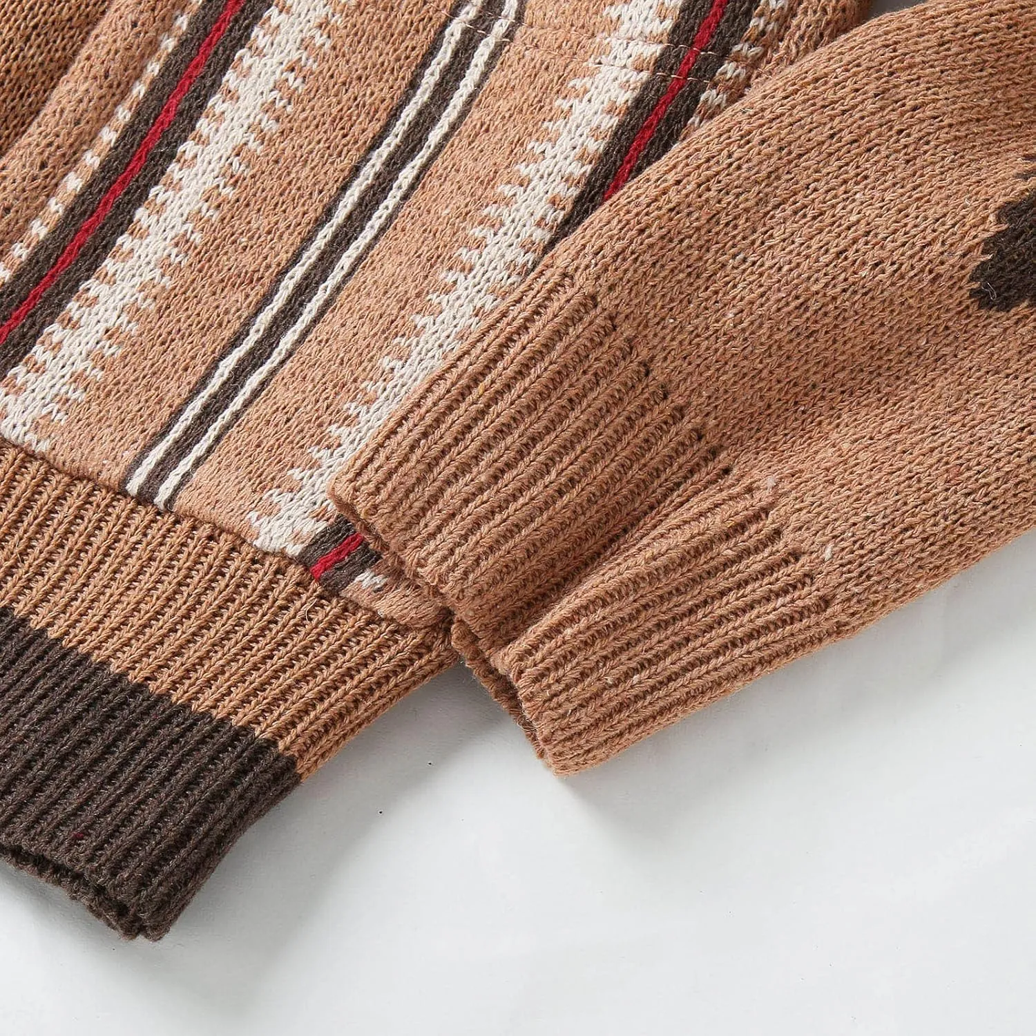 Men's Button Down Sweater Fashion Knit V Neck Cardigan Sweatshirt Slim Long Sleeve Warm Jacket Knitted Coats