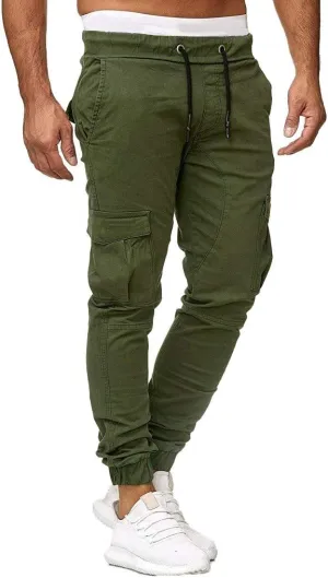 Men's Cargo Jogger Pants Stretch Sweatpants Casual Men's Leggings Men's Pants Hiking Sweatpants Casual Athletic