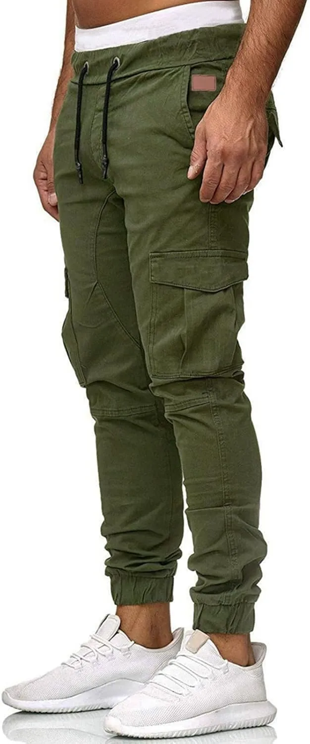 Men's Cargo Jogger Pants Stretch Sweatpants Casual Men's Leggings Men's Pants Hiking Sweatpants Casual Athletic