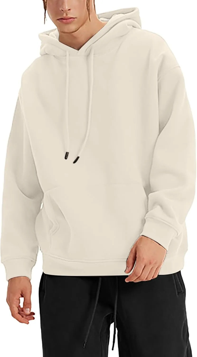 Mens Hoodies Sweatshirt Pullover Crewneck Sweatshirt Long Sleeve Shirts Pullover Fall Winter Warm Clothes Hoodies