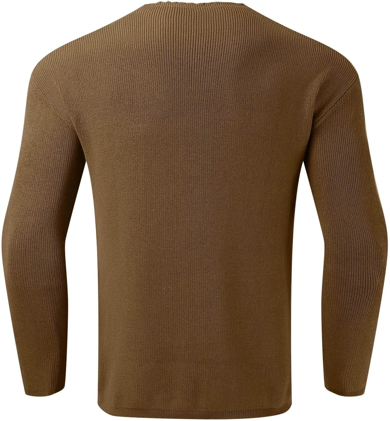 Mens Knit Long Sleeve Sweater Deep V Neck Solid Color Pullover Top Sweater Classic Raglan Sweatshirt Versatile Jacket