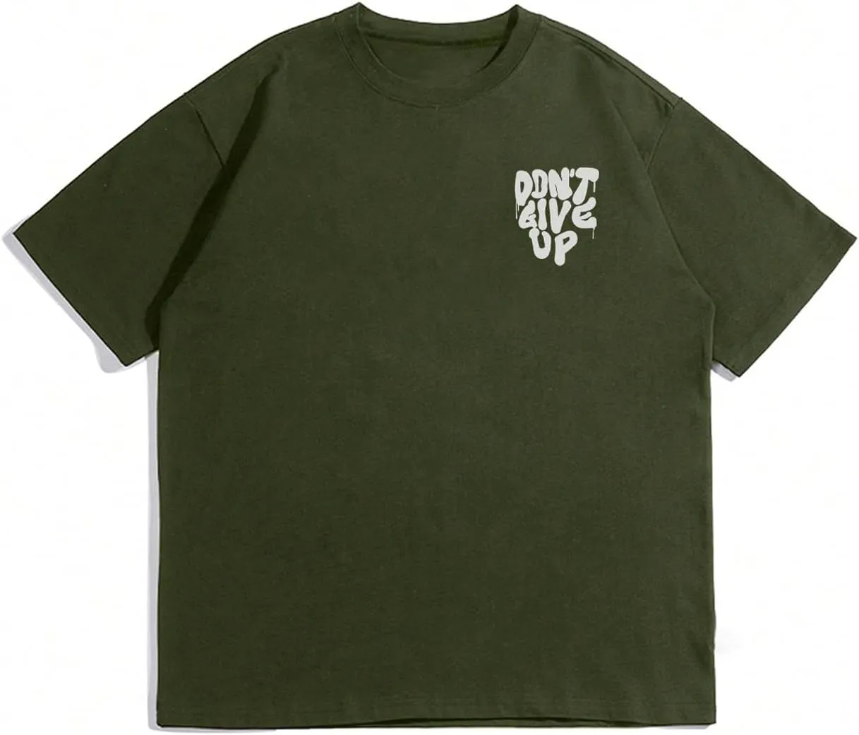 Men's Letter Print Distressed T Shirts Vintage Short Sleeve Y2k Baggy Shirts