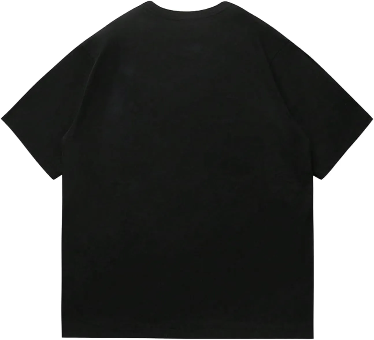 Men's Letter Print Distressed T Shirts Vintage Short Sleeve Y2k Baggy Shirts