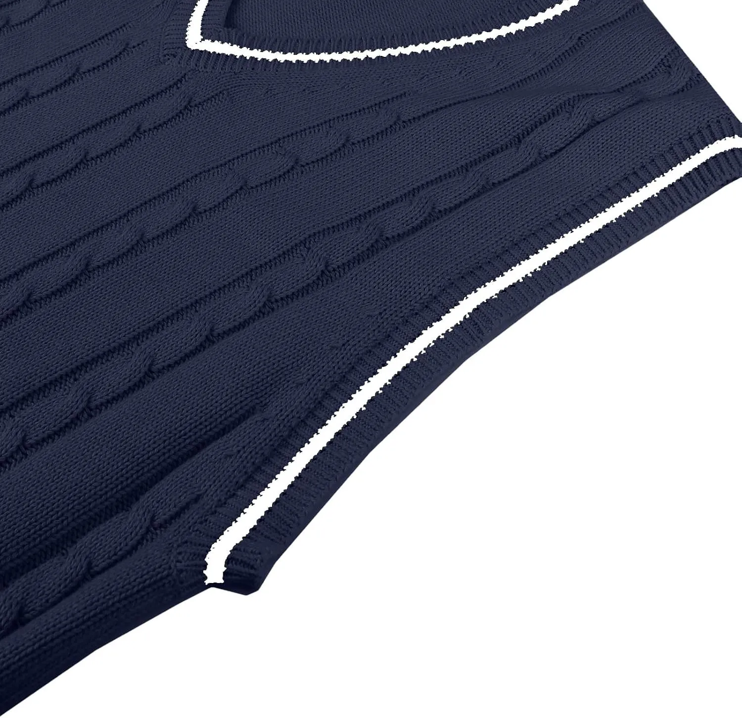 Men's Loose Sweater Vest Lightweight V-Neck Cotton Vests Pullover Cardigan Winter Solid Color Men Sweater Tank Tops