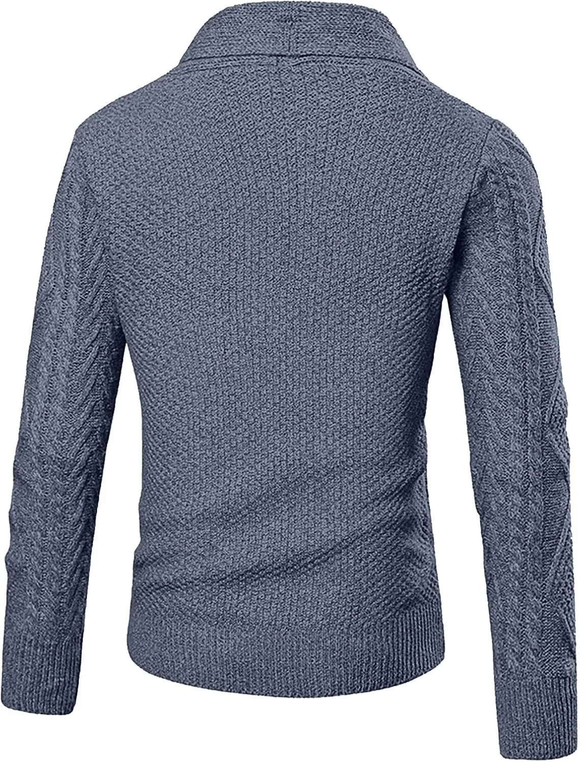 Men's Sweater Plus Size Autumn and Winter Fashion Loose Cardigan Warm Lapel Hooded Jacket Sweater Soft Sweater