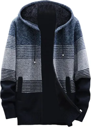 Mens Sweaters Men Plus Fleece Thick Sweater Large Size Foreign Trade Mens Mens Pullover Sweater with Pocket
