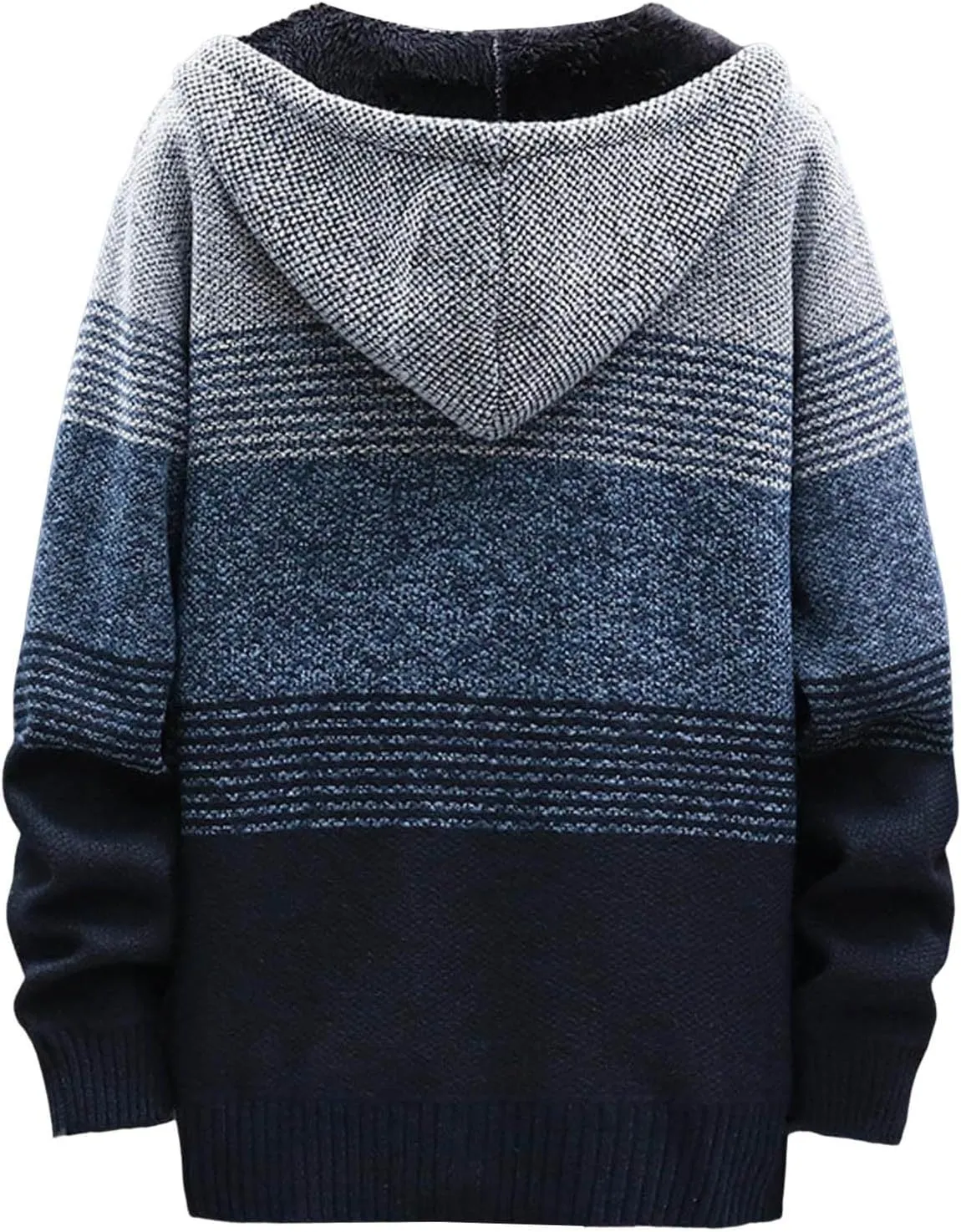 Mens Sweaters Men Plus Fleece Thick Sweater Large Size Foreign Trade Mens Mens Pullover Sweater with Pocket