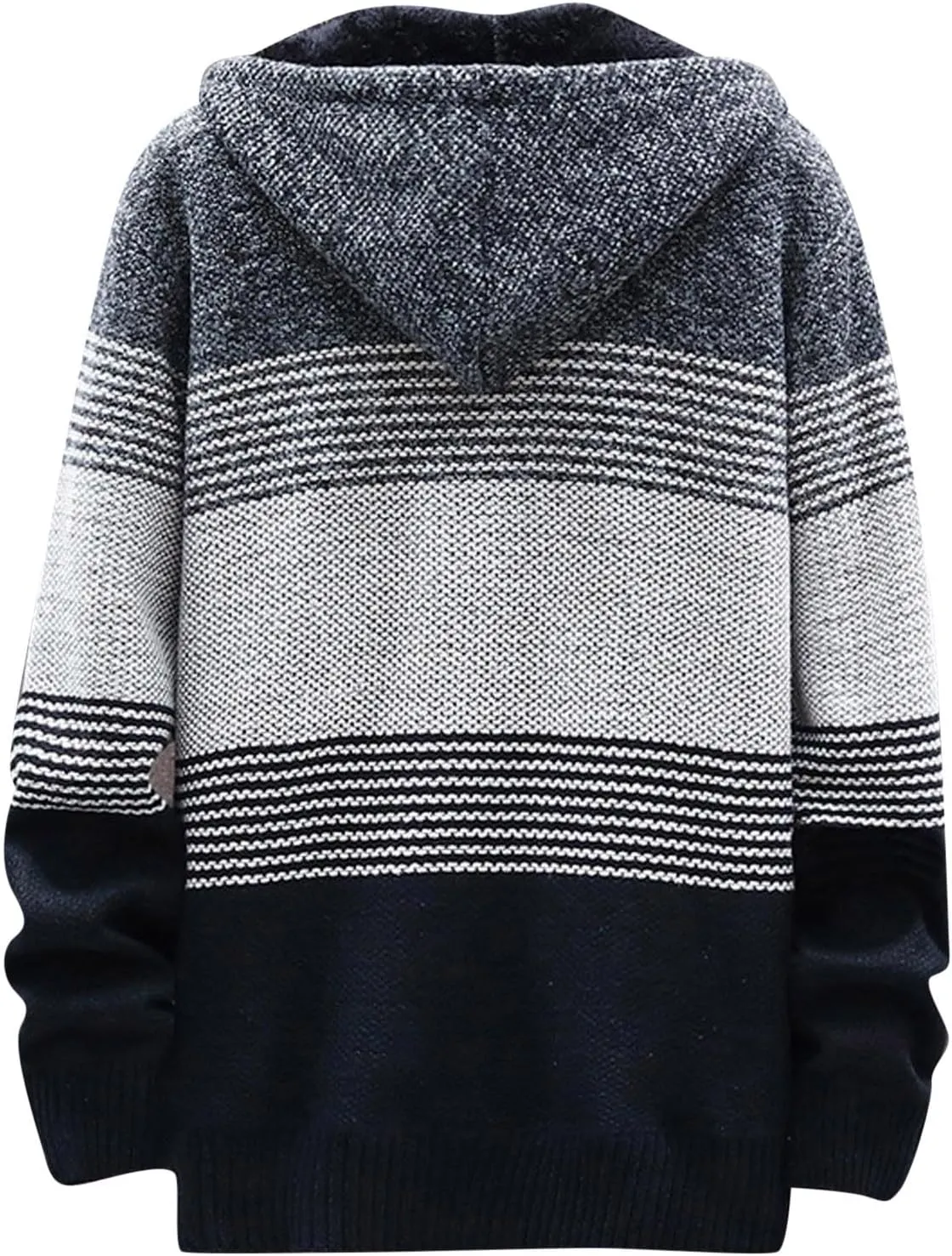 Mens Sweaters Men Plus Fleece Thick Sweater Large Size Foreign Trade Mens Mens Pullover Sweater with Pocket