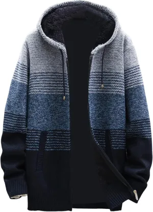 Mens Sweaters Men Plus Fleece Thick Sweater Large Size Foreign Trade Mens Mens Pullover Sweater with Pocket