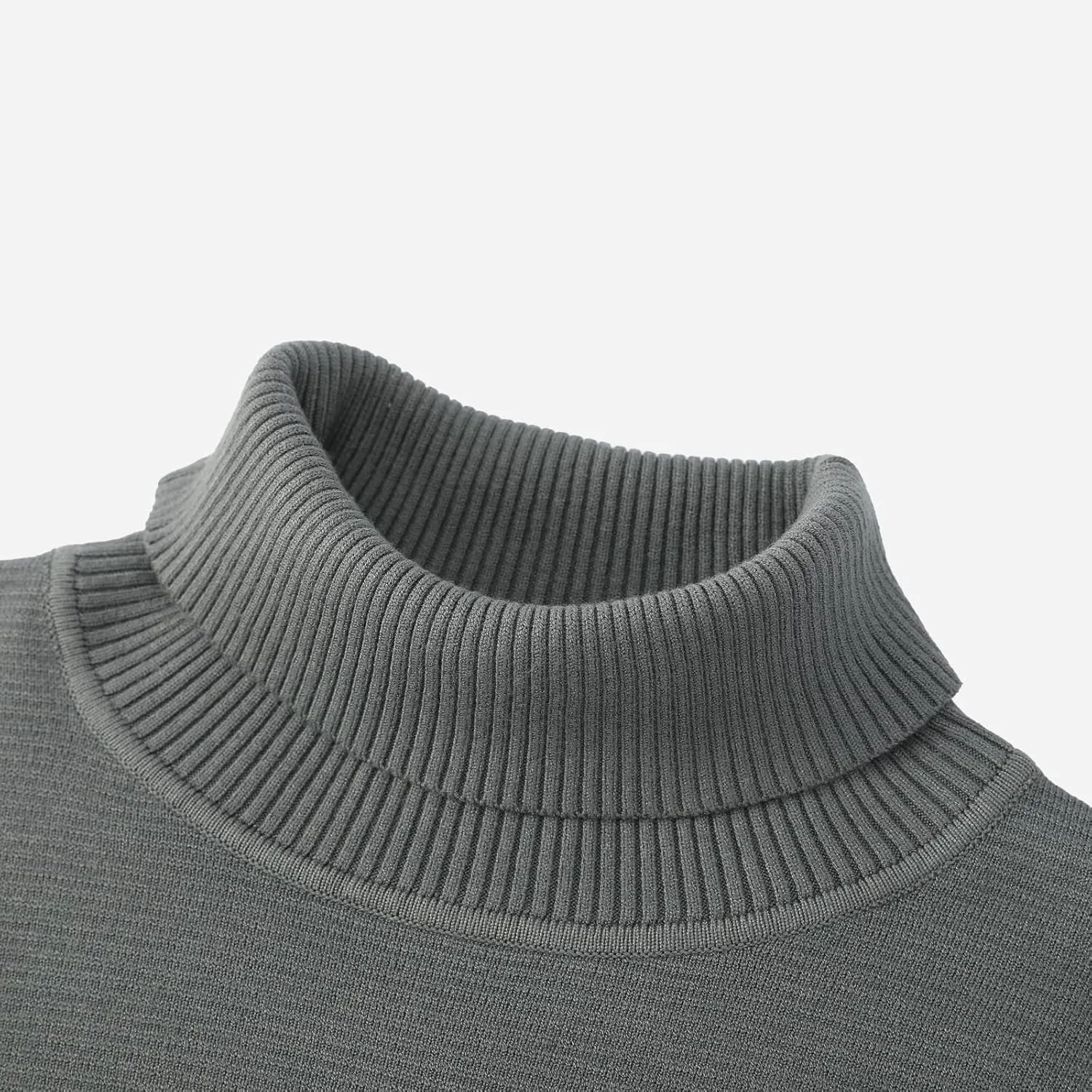 Men's Turtleneck Sweater, Slim Fit Pullover Sweaters for Men Roll Neck Sweater Long Sleeve Sweater