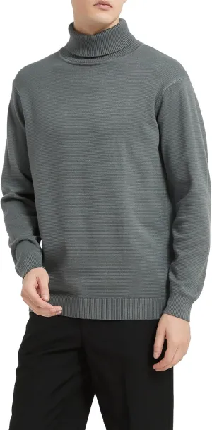Men's Turtleneck Sweater, Slim Fit Pullover Sweaters for Men Roll Neck Sweater Long Sleeve Sweater