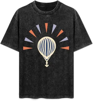 Men's Women's Oversized T-Shirts Loose Fit Vintage Washed Tees Short Sleeve Funny Shirts Tops