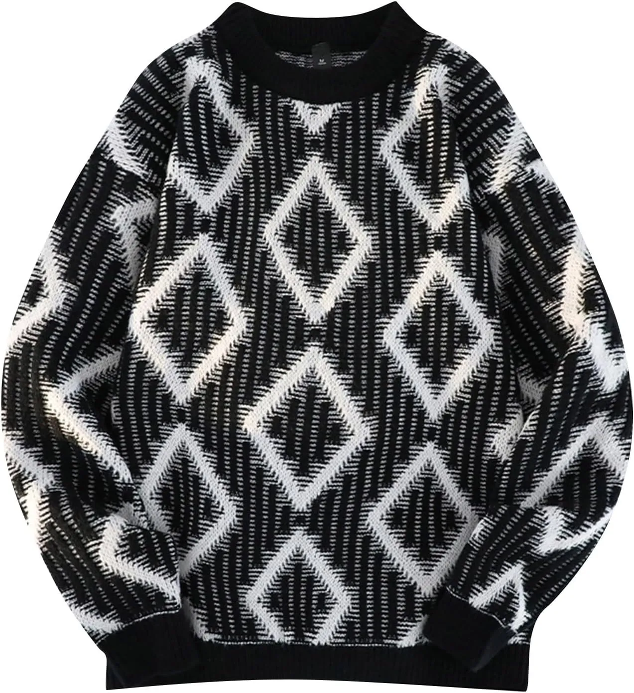 Mens Womens Oversized Turtleneck Sweater Chunky Knit Loose Fit Pullover Jumper Tops Unisex Chunky Warm Sweaters