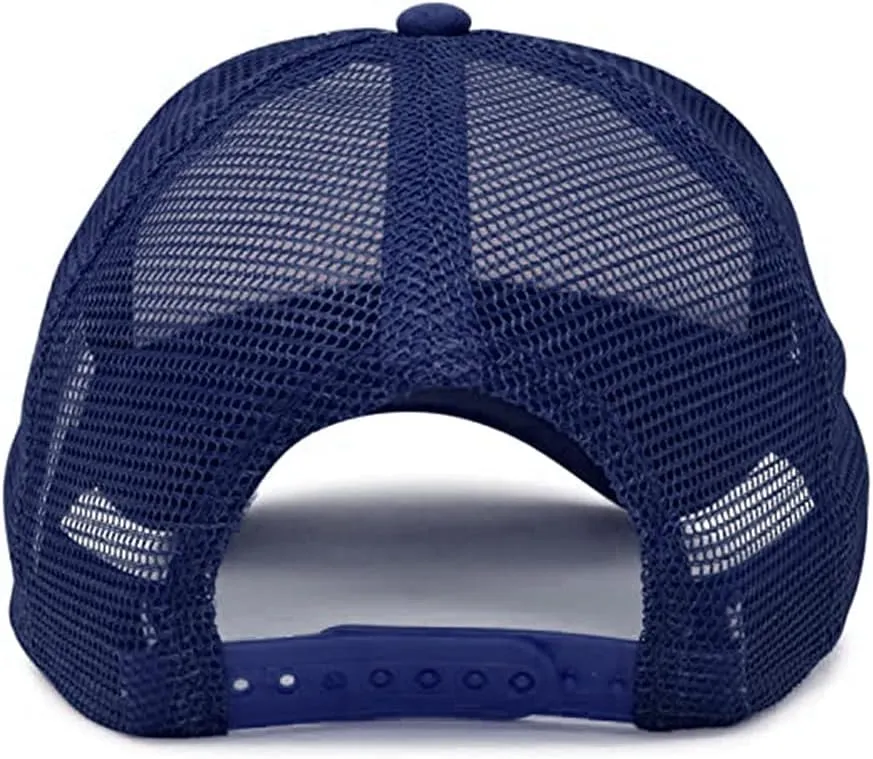 MR.R Sublimation Blanks Polyester Mesh Cap Mesh Hat Two Tone Trucker Summer Mesh Cap with Adjustable Snapback,2pcs per Pack