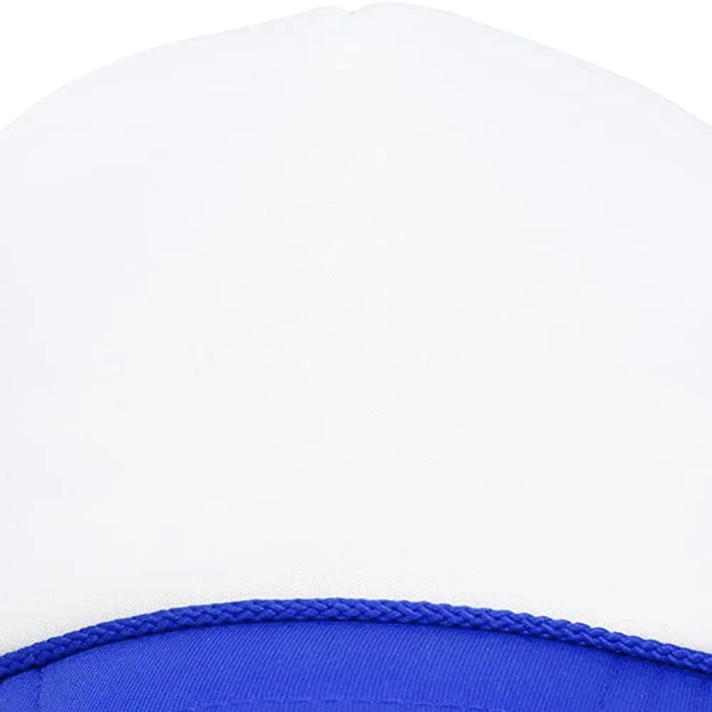 MR.R Sublimation Blanks Polyester Mesh Cap Mesh Hat Two Tone Trucker Summer Mesh Cap with Adjustable Snapback,2pcs per Pack
