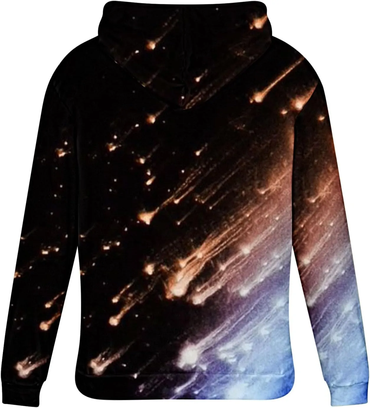 Muscularfit Hoodies for Men Graphic Funny Tie Dye Print Pullover Casual Stylish Long Sleeve Hooded Sweatshirts Loose Shirts