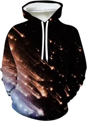 Muscularfit Hoodies for Men Graphic Funny Tie Dye Print Pullover Casual Stylish Long Sleeve Hooded Sweatshirts Loose Shirts
