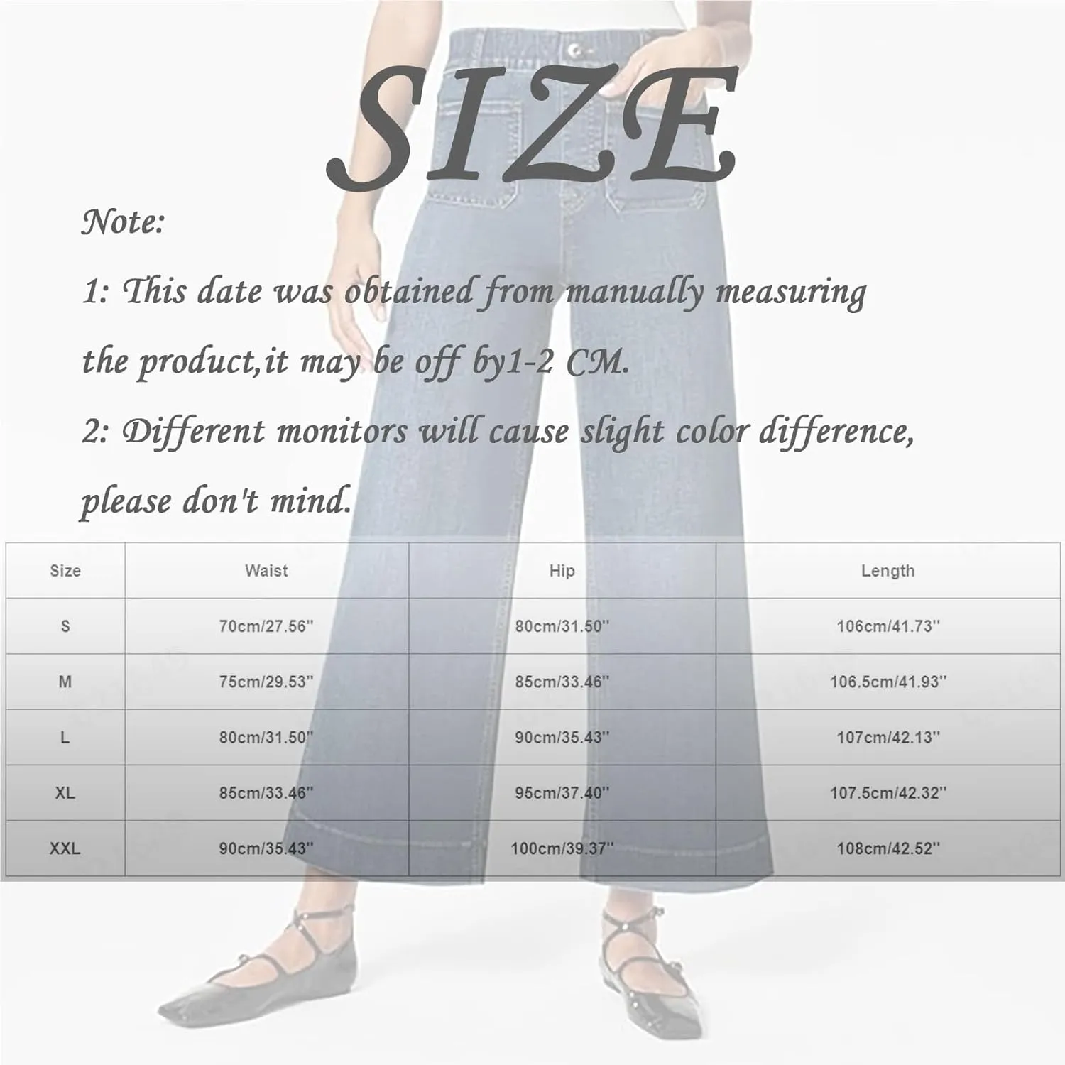 Obormi Cropped Jeans,Curvahouse High Waisted Stretchy Denim Pants for Womens,Tummy Control Cropped Wide-Leg Jeans