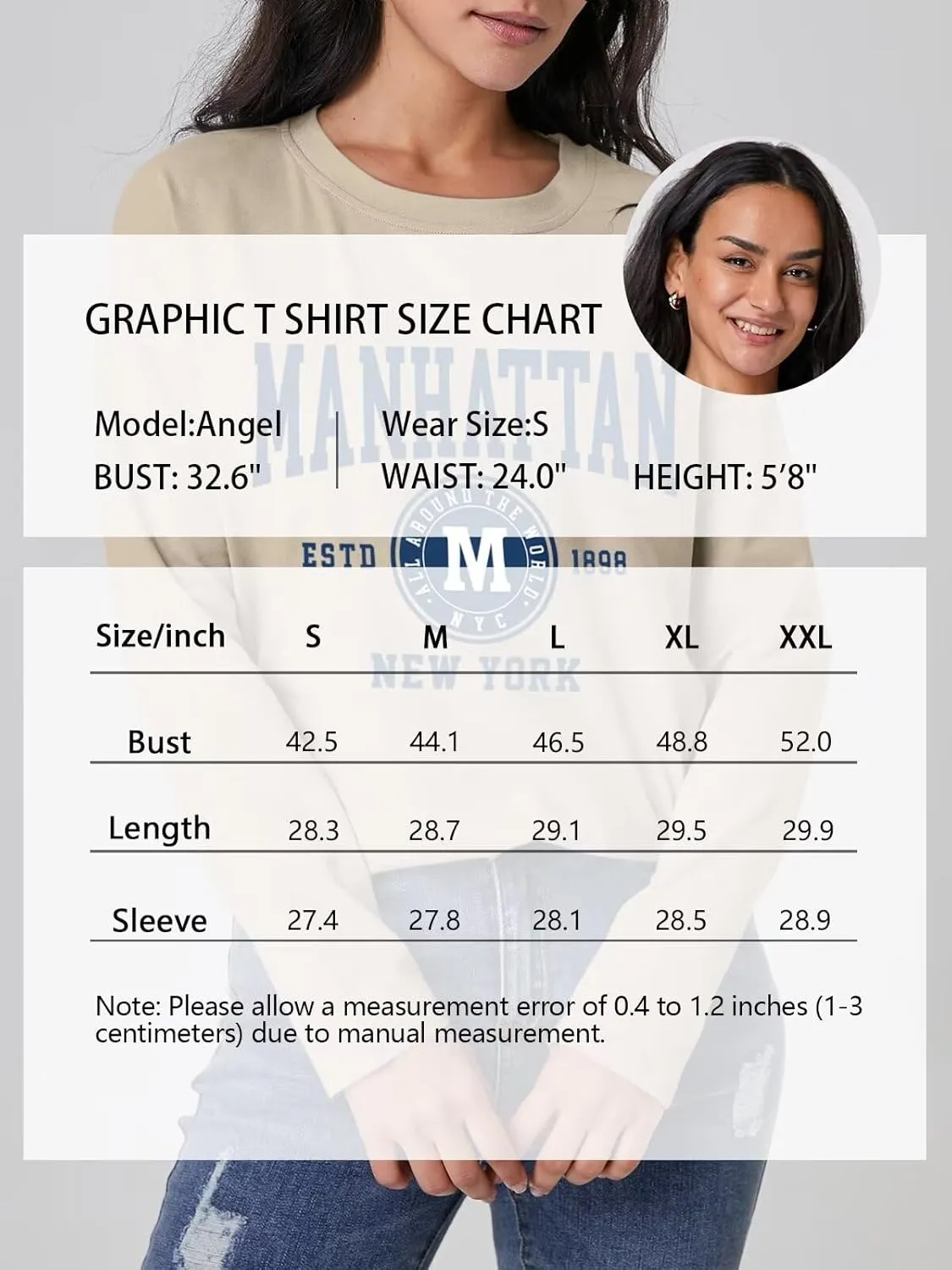 ORANDESIGNE Women Graphic Long Sleeve T Shirts Oversized Letter Print Tees Casual Crewneck Tunic Tops