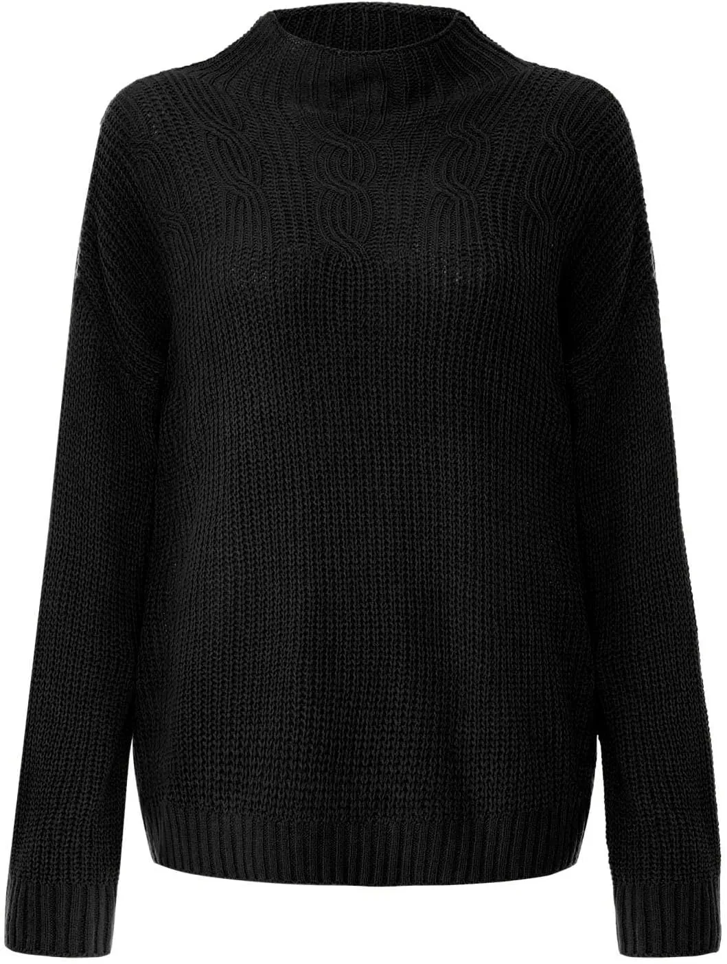 Oversized Sweater for Women Chic Turtleneck Knitted Sweater Slouchy Soft Long Sleeve Jumper Tops 2023 Fall Sweaters