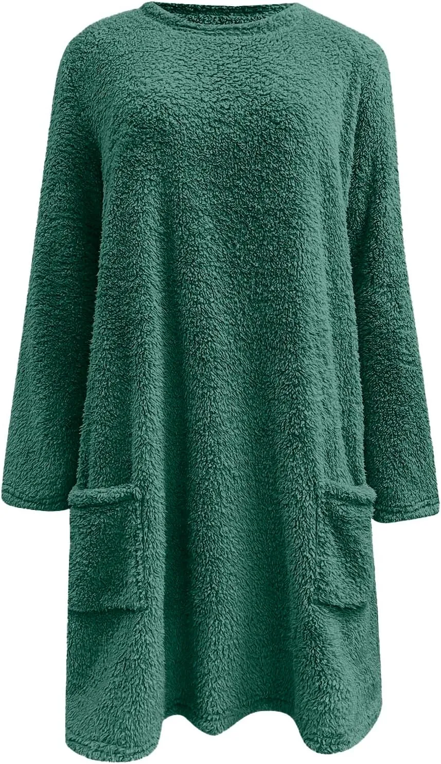Oversized Sweaters For Women Casual Fleece Fuzzy Faux Shearling Warm Winter Outwear Jacket Shaggy Coat Cute Sweater