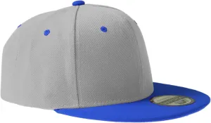 PLAIN GEAR Classic Flat Bill Hats for Men & Women Snapback Brim Hat - Blank Snap Back Two-Tone Color with Snap Closure