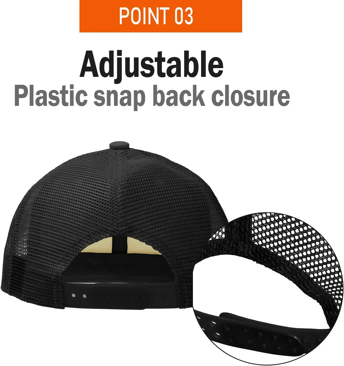 PLAIN GEAR Foam(Sponge) Front Mesh Back 5 Panel Trucker Hat, Adjustable, Light Weight Snapback Cap Solid/Two Tone