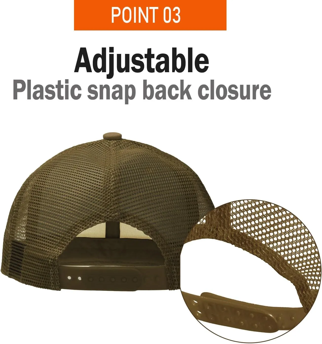PLAIN GEAR Foam(Sponge) Front Mesh Back 5 Panel Trucker Hat, Adjustable, Light Weight Snapback Cap Solid/Two Tone