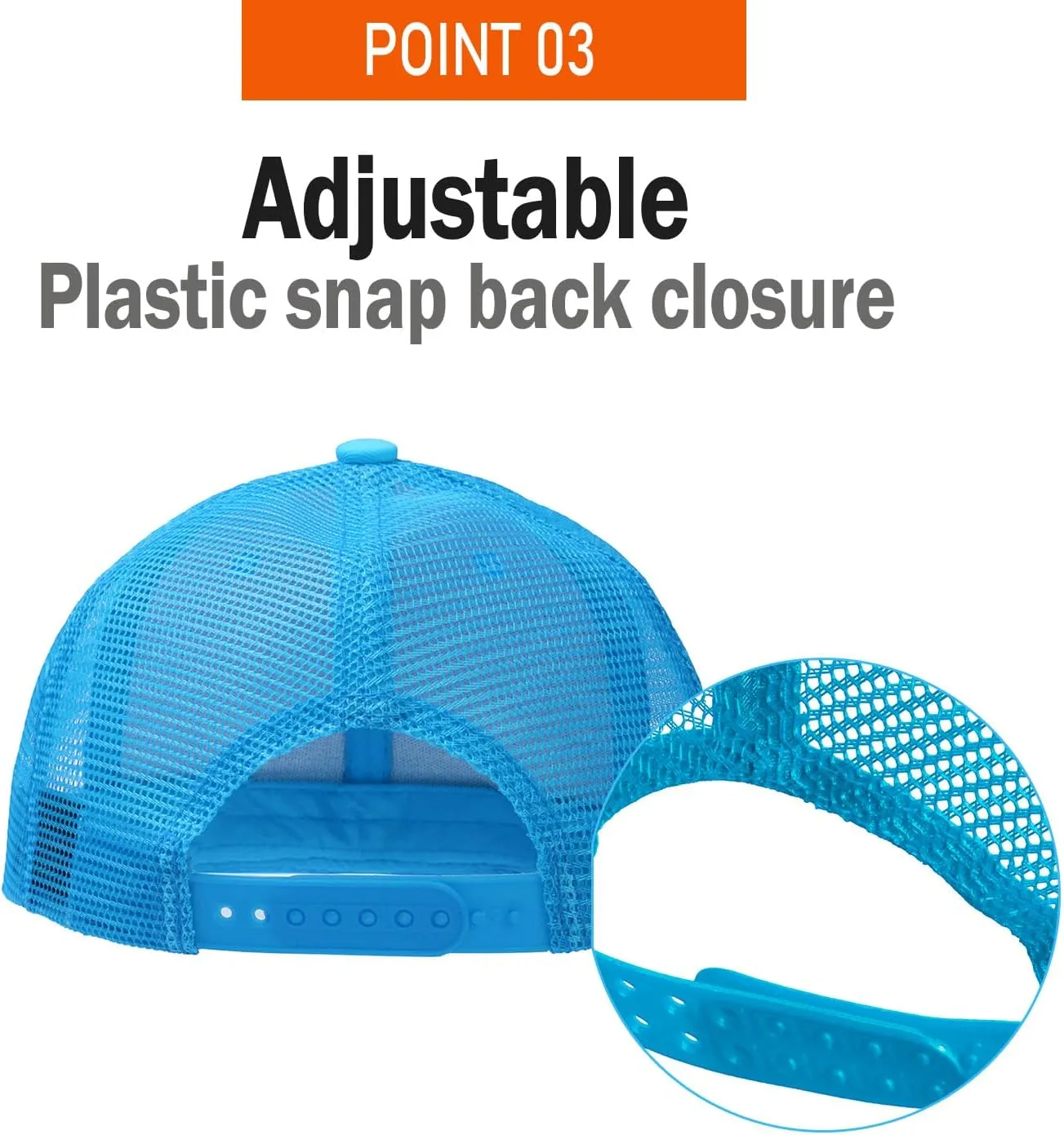 PLAIN GEAR Foam(Sponge) Front Mesh Back 5 Panel Trucker Hat, Adjustable, Light Weight Snapback Cap Solid/Two Tone