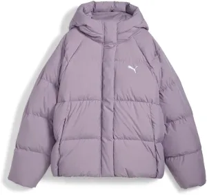 PUMA Womens Down Puffer Jacket Athletic Outerwear Casual Fleece Lined - Purple - Size M