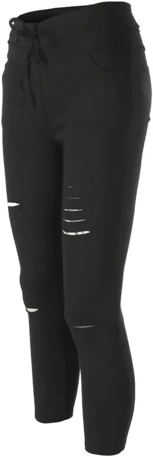 Ripped Skinny Jeans for Women High Waisted Distressed Leggings Tummy Control Stretchy Jeans Trousers