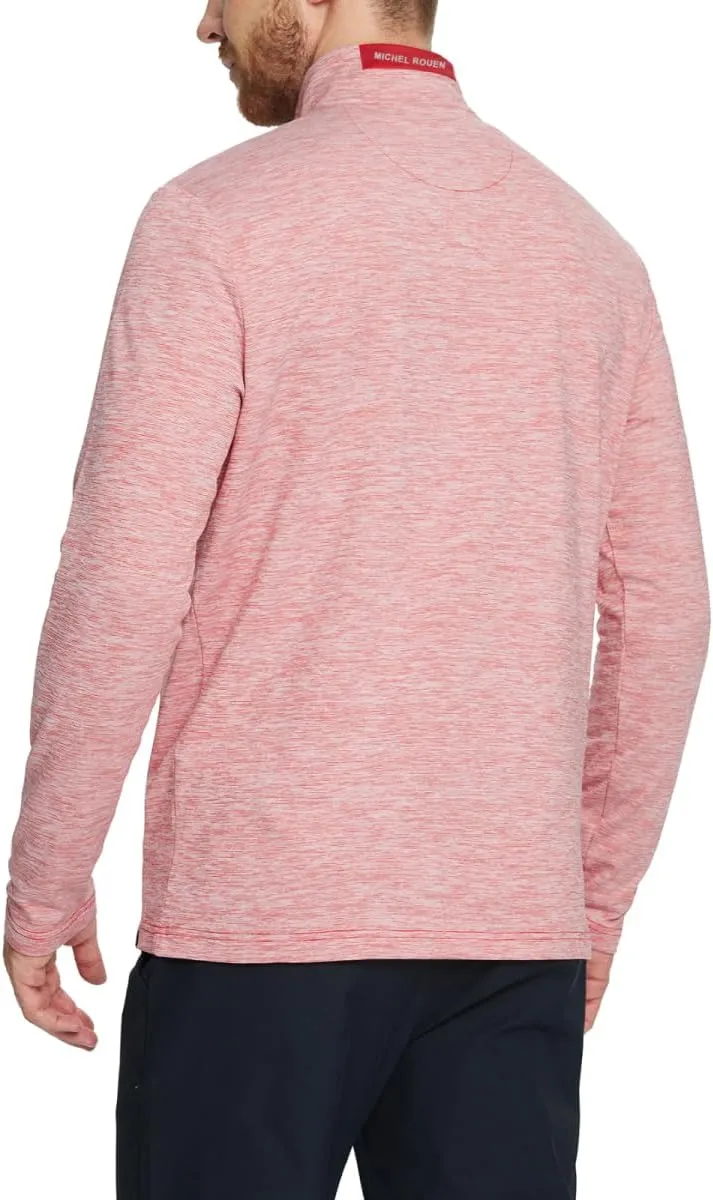 Rouen Quarter Zip Pullover Men Performance Dry Fit Mock Neck Brushed Casual Sports Golf Mens 1/4 Zip Pullover Sweatshirts