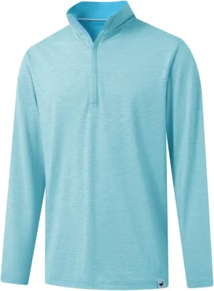 Rouen Quarter Zip Pullover Men Performance Dry Fit Mock Neck Brushed Casual Sports Golf Mens 1/4 Zip Pullover Sweatshirts