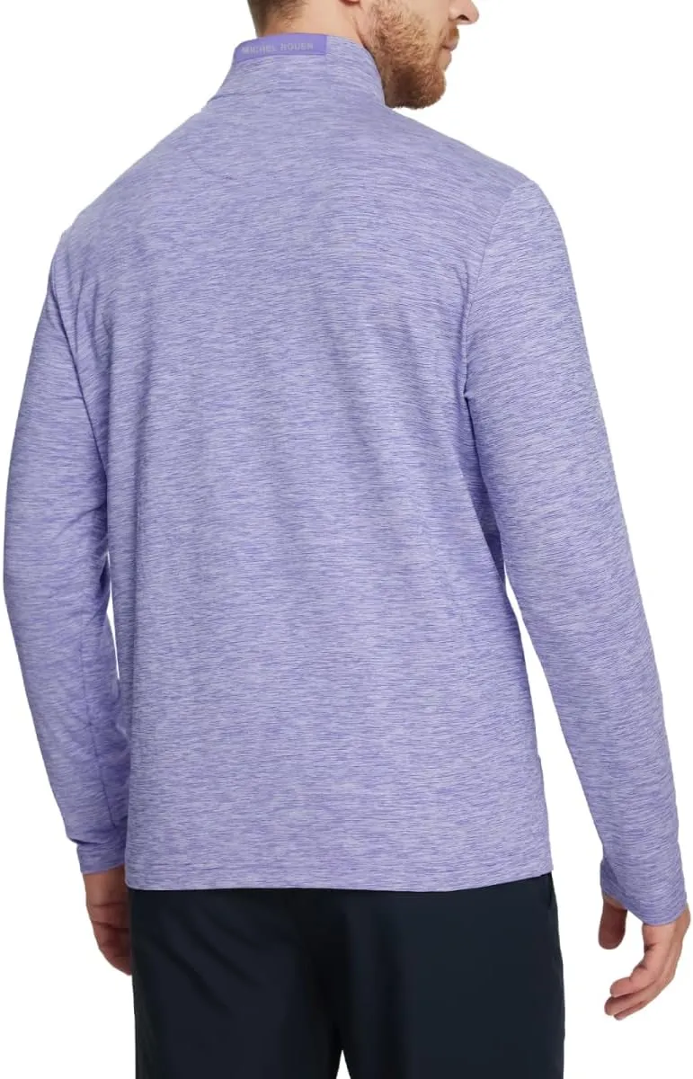 Rouen Quarter Zip Pullover Men Performance Dry Fit Mock Neck Brushed Casual Sports Golf Mens 1/4 Zip Pullover Sweatshirts