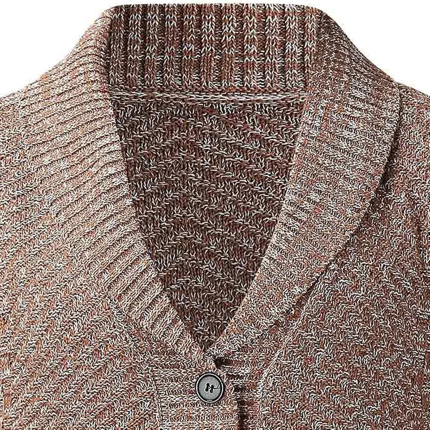 Shawl Collar Cardigan Sweater for Men's Warm Knit Button Down Coats Hipster Simple Versatile Overcoat Utility Sweater